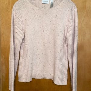 Liz Claiborne pink confetti sweater